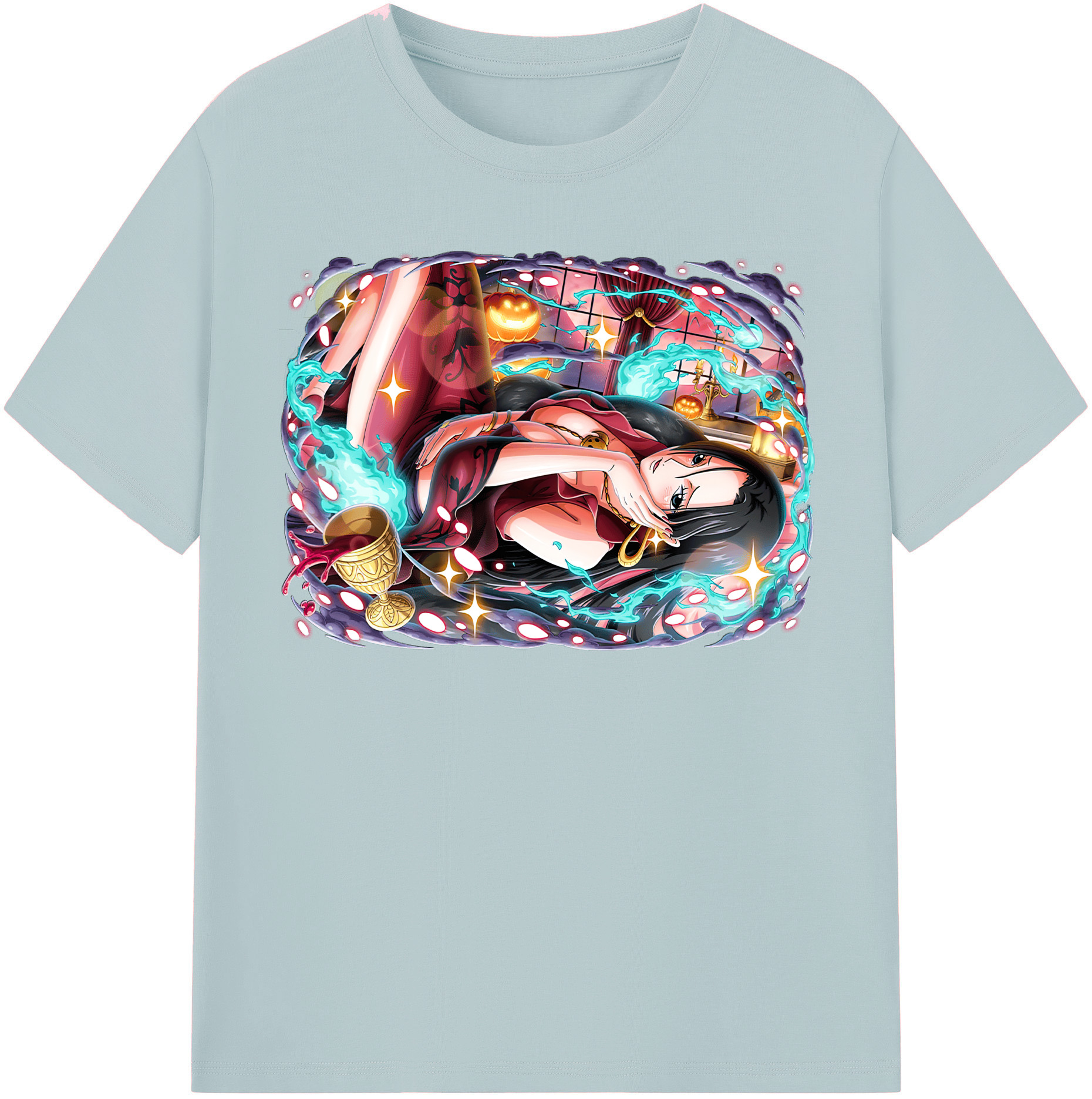 ワンピース ボア・ハンコック ONE PIECE Boa·Hancock 綿100％半袖Tシャツ（フロントプリント）